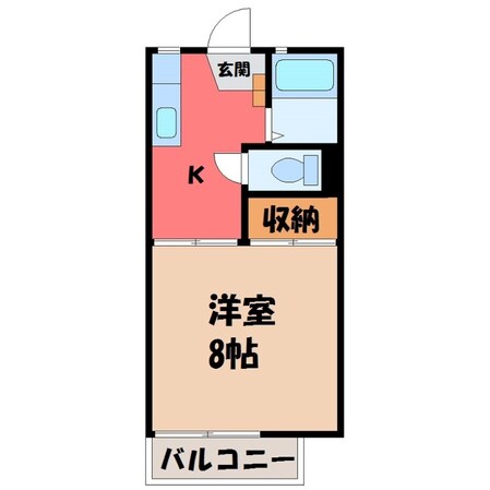 峰駅 徒歩12分 1階の物件間取画像